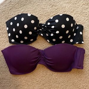 Victoria’s Secret strapless swim suit tops